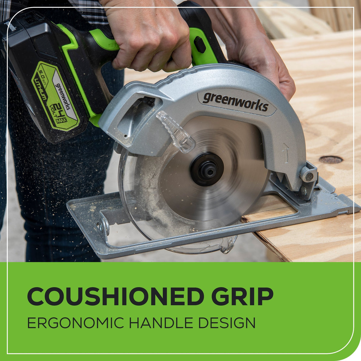 24V Brushless 1/2" Drill and 7-1/4'' Circular Saw Combo Kit: (2) 2.0 Ah Batteries and Charger