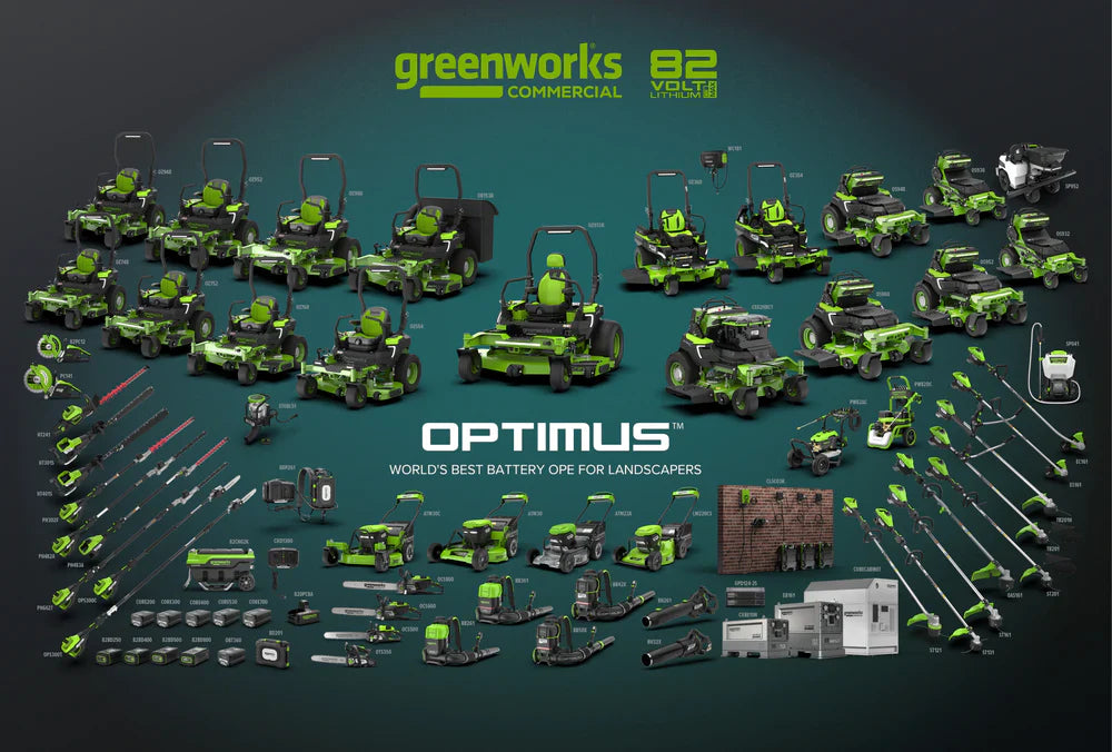 Greenworks Commercial Optimus Crew Lineup