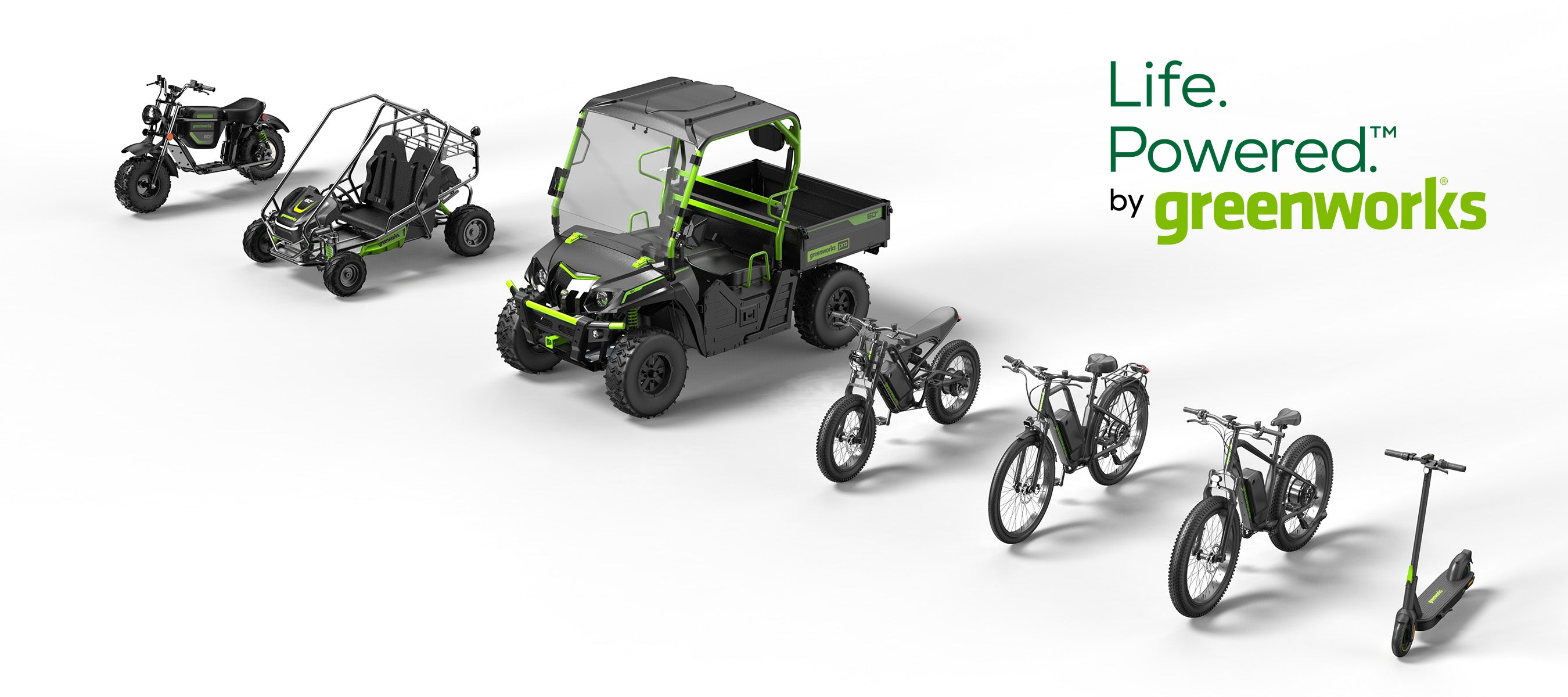 Greenworks Announces Launch Plans For New Battery-Powered  Go-Kart, Minibike, E-Bikes, Scooter And Utv