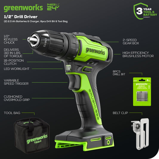 24V Brushless 1/2
