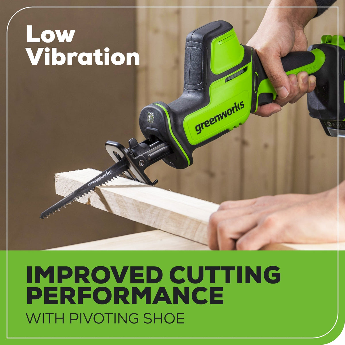 24V 1" One-Handed Compact Reciprocating Saw (Tool Only)