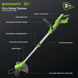 24V 12" Cordless Battery String Trimmer/Edger and 320CFM Leaf Blower Combo Kit w/ 2.0Ah Battery and Charger