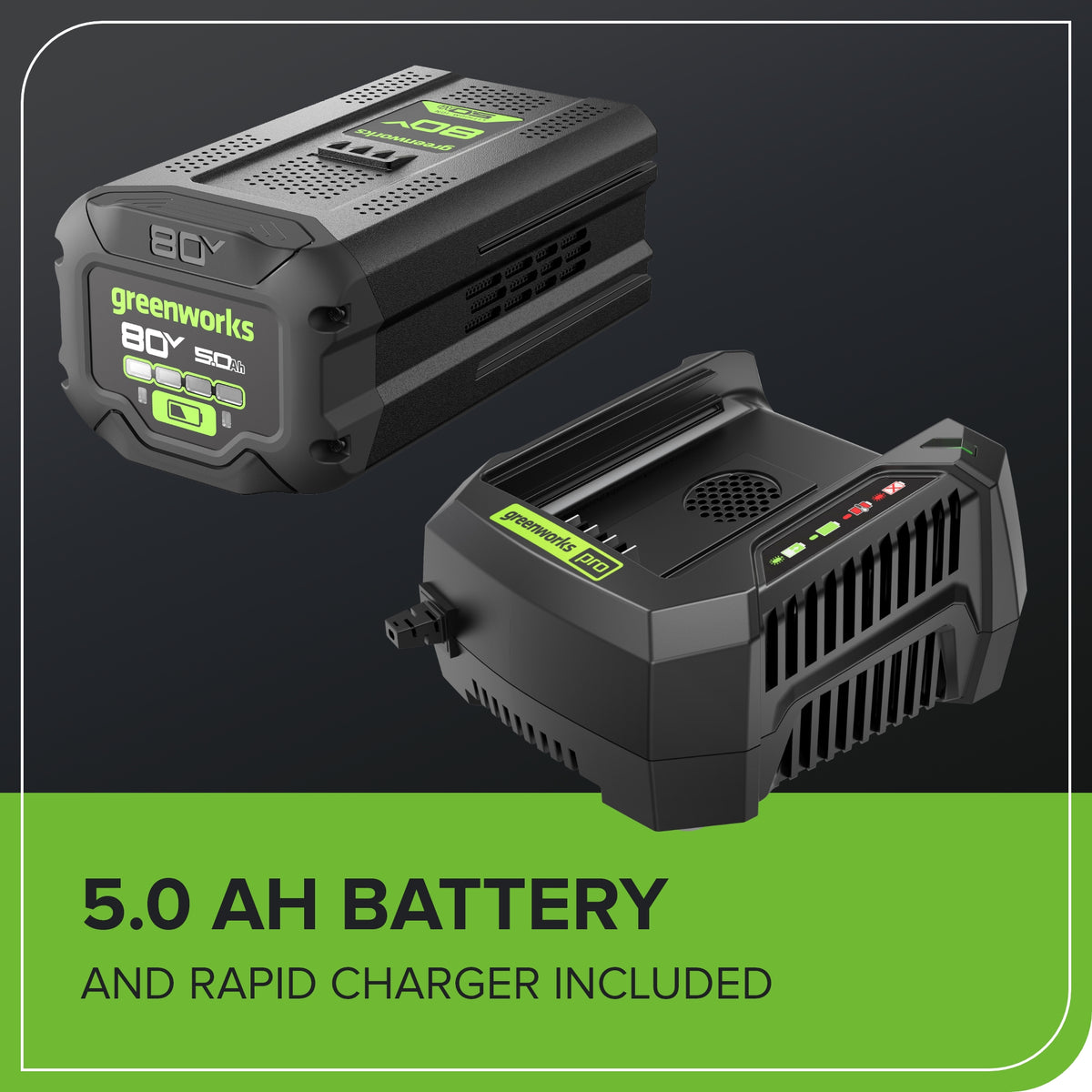 80V 21" Cordless Battery 4-in-1 Push Lawn Mower and 700CFM Blower Combo Kit: 5.0 Ah Battery and 6A Charger