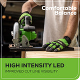 24V Brushless 1/2" Drill and 7-1/4'' Circular Saw Combo Kit: (2) 2.0 Ah Batteries and Charger