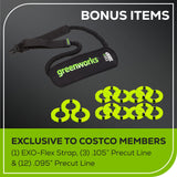 OPEN BOX 80V 17" Brushless String Trimmer: 2.0 Ah Battery and Charger