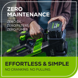 80V 800CFM Cordless Battery Leaf Blower, 4Ah Battery and Charger