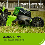 RENEWED 80V 21" Cordless Battery 4-in-1 Self-Propelled Lawn Mower: (1) 4.0 Ah, (1) 2.0 Ah Battery and Rapid Charger, LM2118S