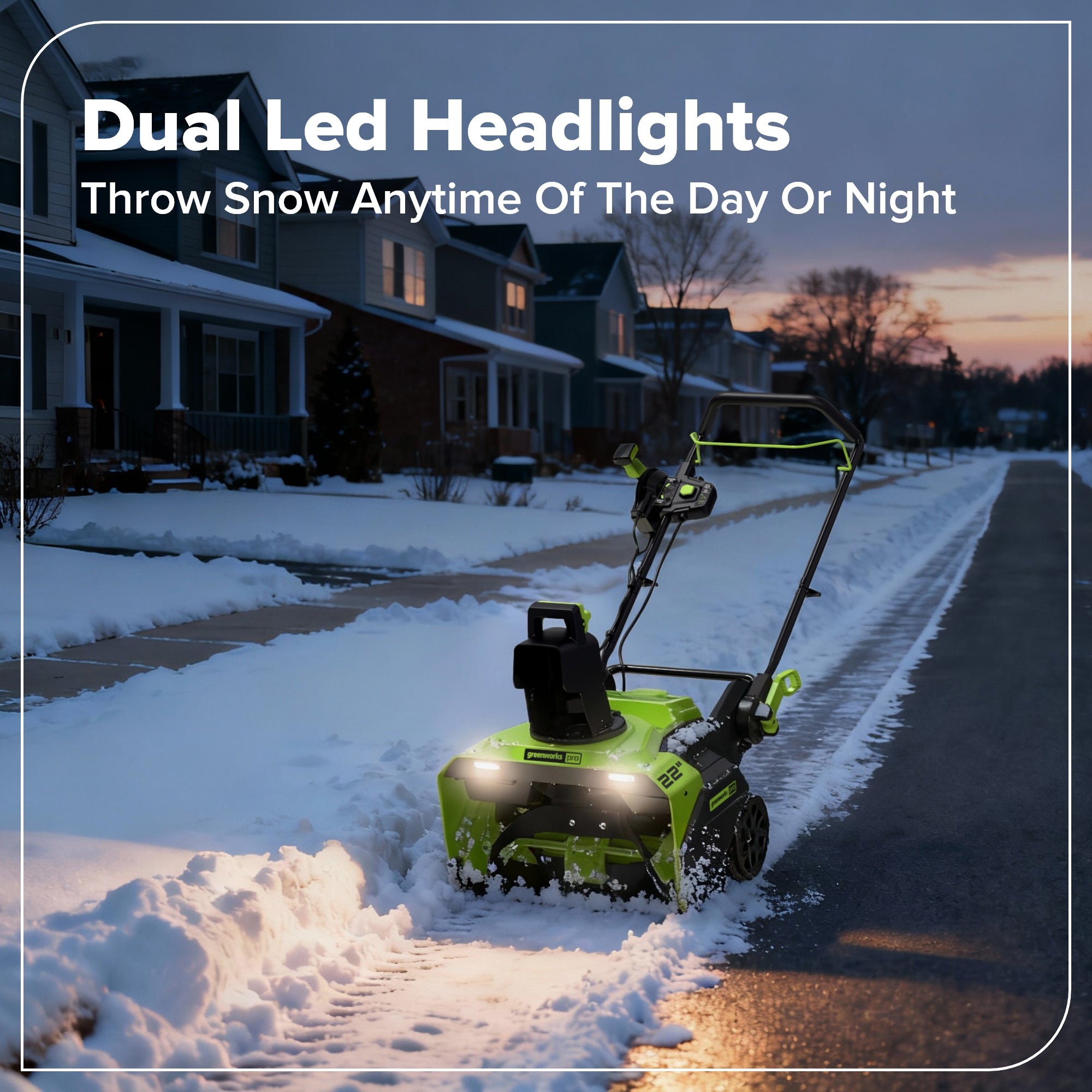 60V 22" Cordless Battery Single-Stage Snow Blower (Tool Only)