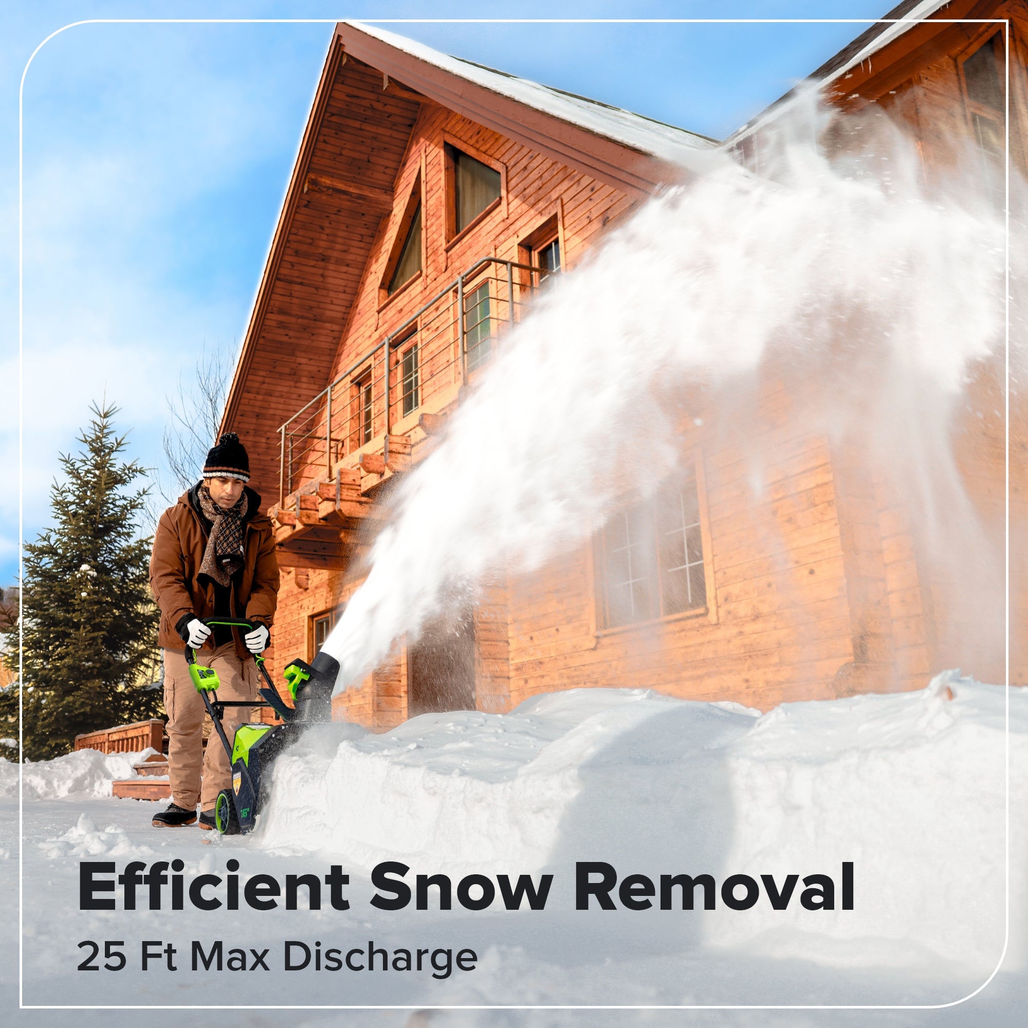 40V 16" Cordless Battery Snow Blower(Tool Only)