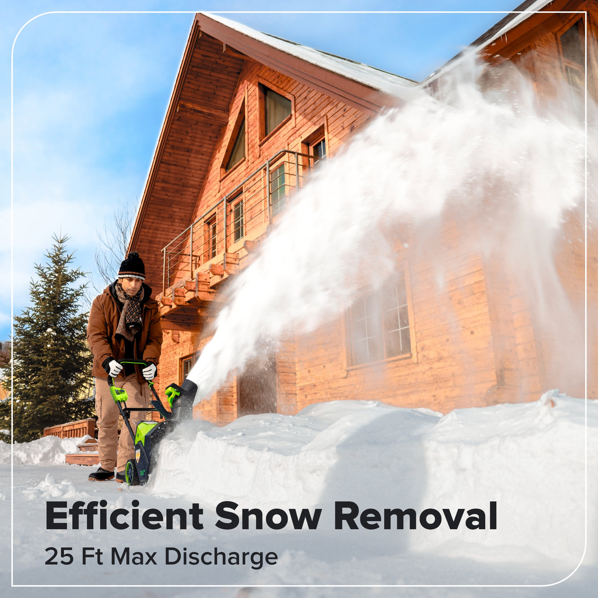 40V 16" Cordless Battery Snow Blower(Tool Only)