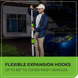 24V Cordless Battery Under Hood Work Light: 2.0 Ah Battery and Charger