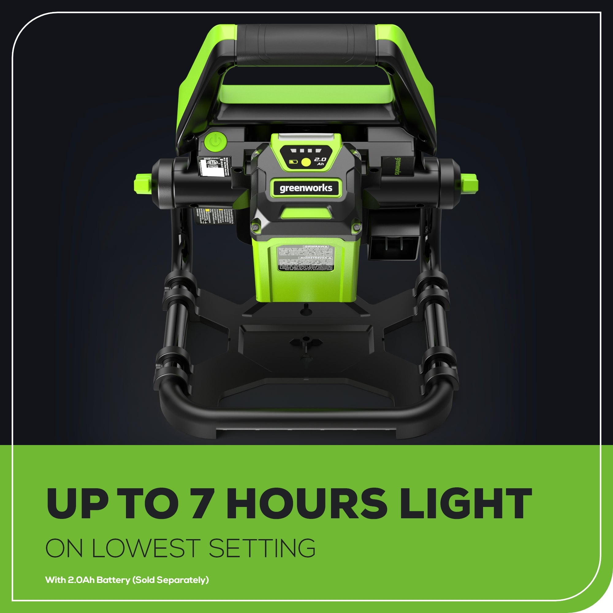 40V AC/DC 2000 Lumen LED Work Light (Tool Only)
