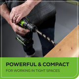 24V Brushless 1/2" Drill and 7-1/4'' Circular Saw Combo Kit: (2) 2.0 Ah Batteries and Charger