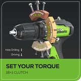 24V Brushless 1/2" Drill and 7-1/4'' Circular Saw Combo Kit: (2) 2.0 Ah Batteries and Charger