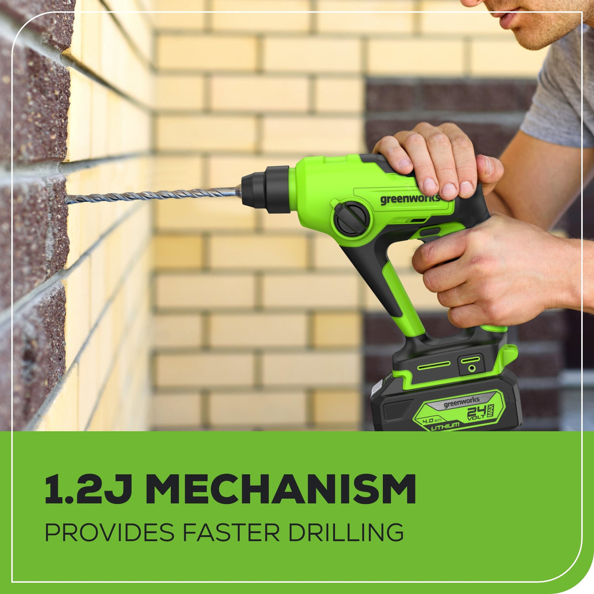 24V SDS 1.2J Brushless Rotary Hammer Drill (Tool Only)