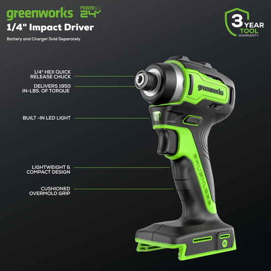24V Cordless Battery Drill, Impact Driver and Jig Saw 3PC Combo Kit: (2) 2.0 Ah Batteries and Charger