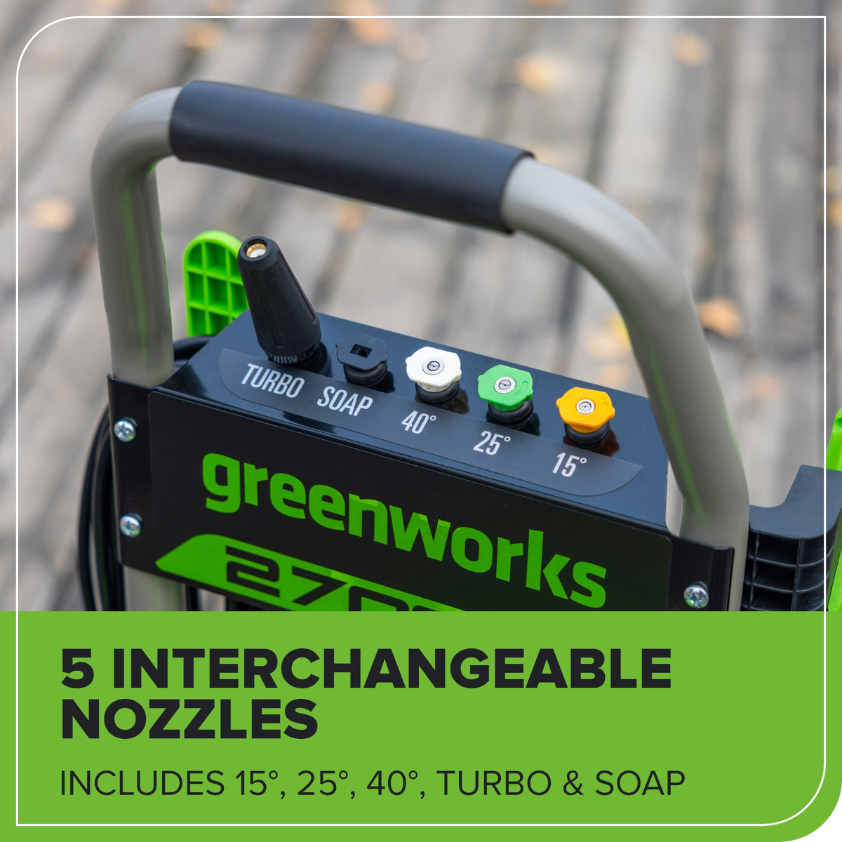 2700 PSI 1.2 GPM Cold Water Electric Pressure Washer