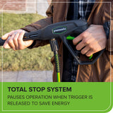 2100 PSI 1.2 GPM Portable Cold Water Electric Pressure Washer