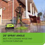 2100 PSI 1.2 GPM Portable Cold Water Electric Pressure Washer