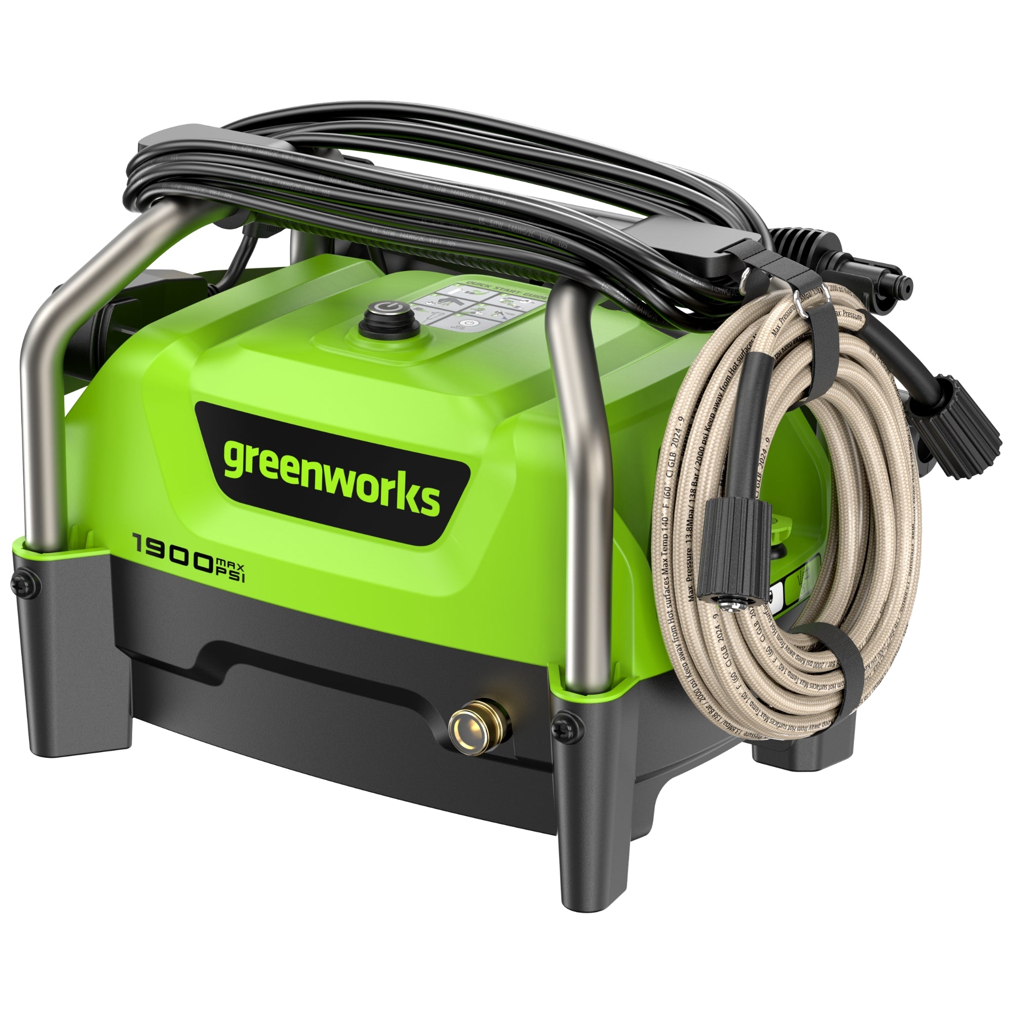 1900 PSI 1.2 GPM Portable Hand Carry Cold Water Electric Pressure Washer