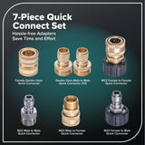 7-Piece Quick-Connect Set Converts