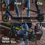 48V (24V x 2) STEALTH Series Electric Scooter: (2)4.0 Ah Batteries and Dual-Port Charger