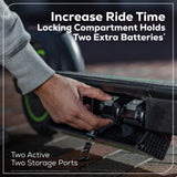 48V (24V x 2) STEALTH Series Electric Scooter: (2)4.0 Ah Batteries and Dual-Port Charger