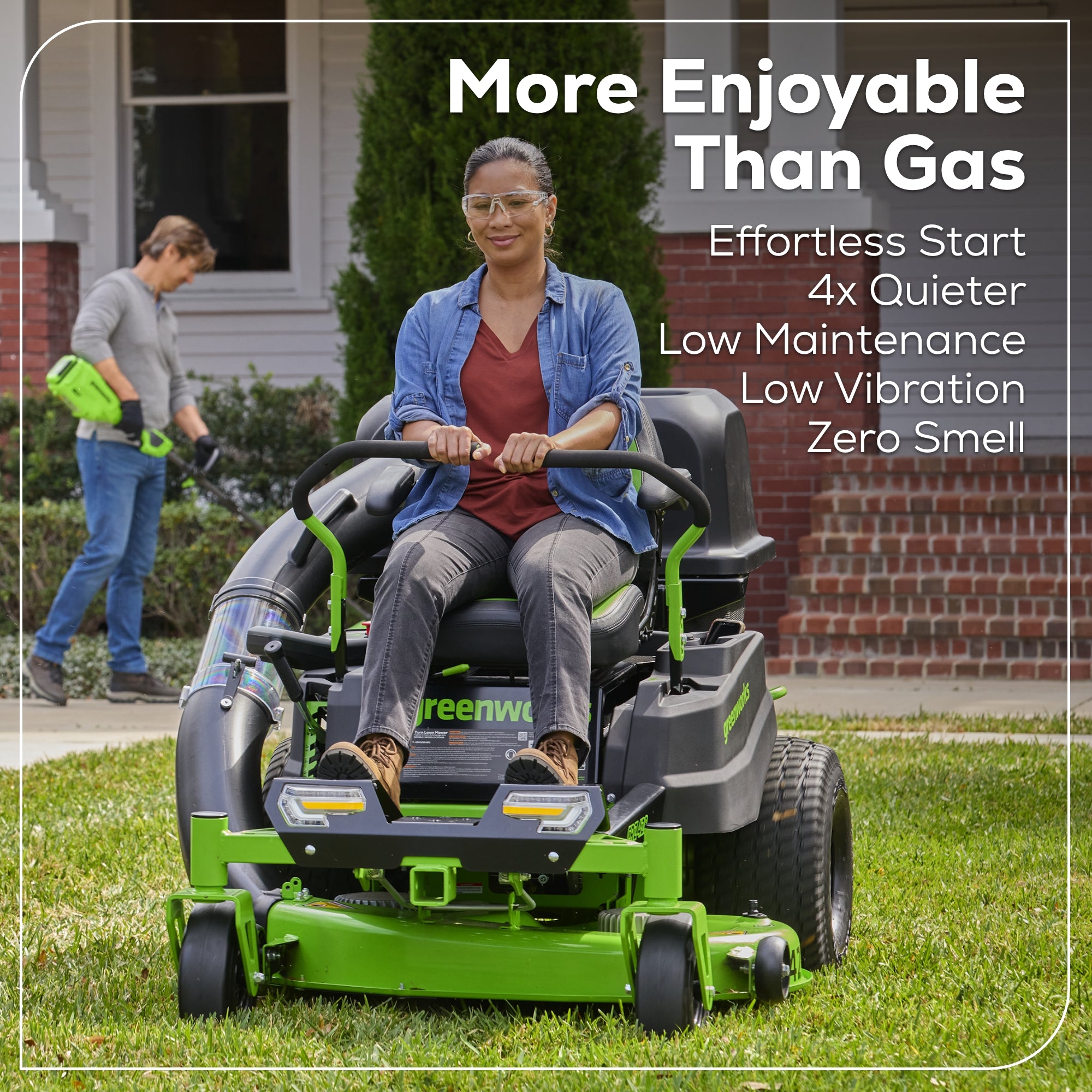 60V 42" Electric CrossoverZ Zero Turn Mower: (6) 8 Ah Batteries and 600W Wall Charger, CRZ4262
