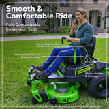 60V 42" Electric CrossoverZ Zero Turn Mower: (6) 8 Ah Batteries and 600W Wall Charger, CRZ4262