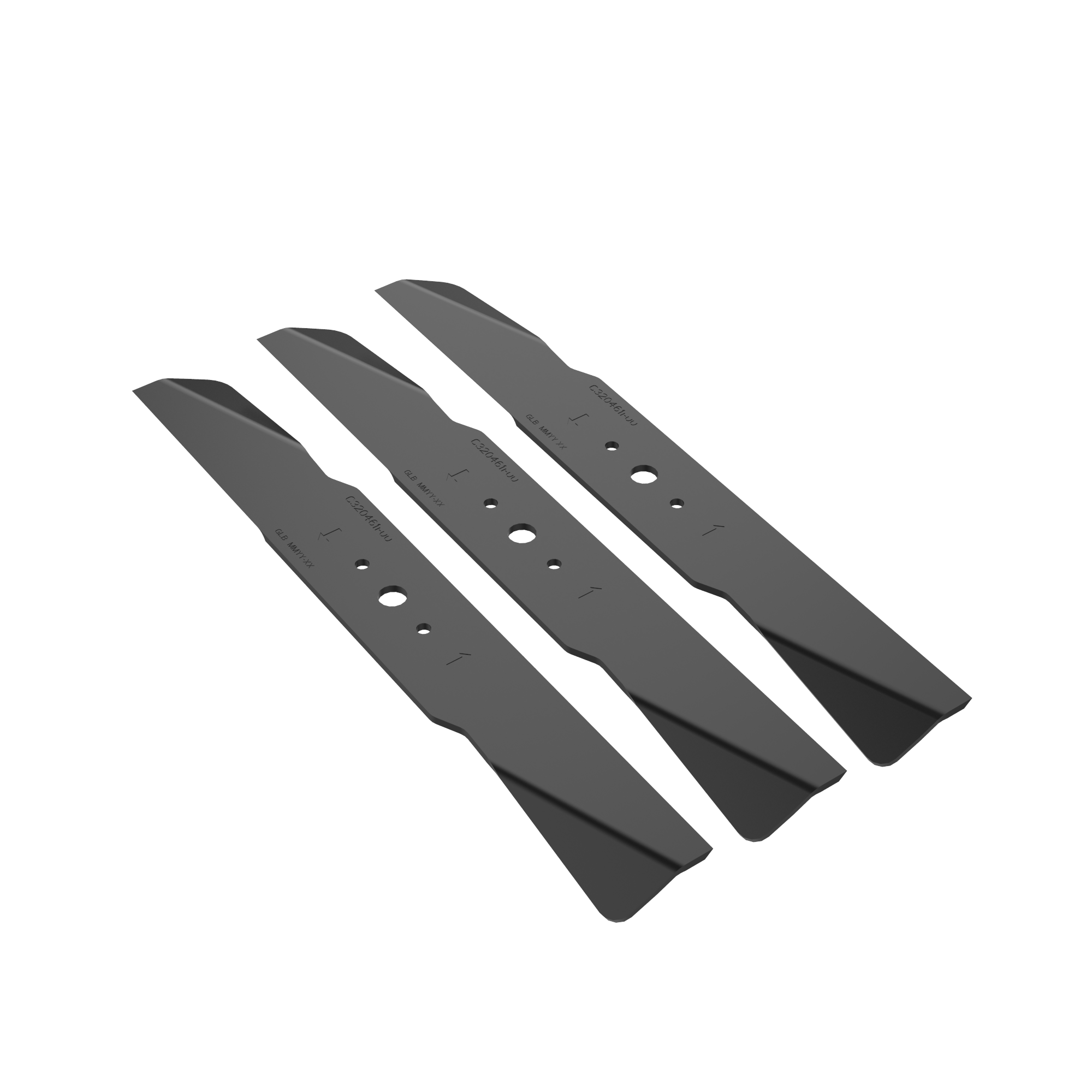 54" Side-Discharge Blade 3PC