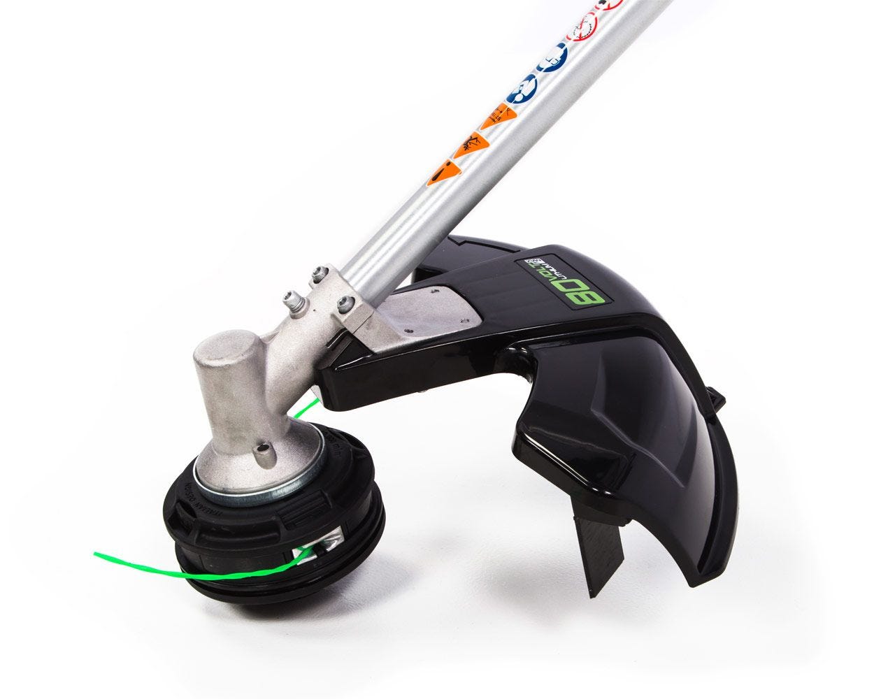 80V 16" Cordless Battery String Trimmer (Attachment Capable) and 8" Edger Attachment Combo Kit: 2.0 Ah Battery and Charger