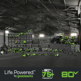 80V 17" Brushless String Trimmer: 2.0 Ah Battery and Charger