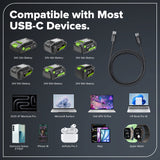 6FT 100W Fast Charging Cord, Bi-Directional USB-C