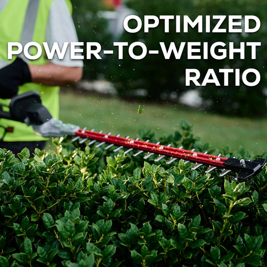 82V Cordless Battery Pole Hedge Trimmer: 2.5 Ah Battery and Dual-Port Charger
