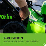 40V 21" Cordless Battery Self-Propelled Mower 3pc Combo Kit: 5.0 Ah Battery and Charger