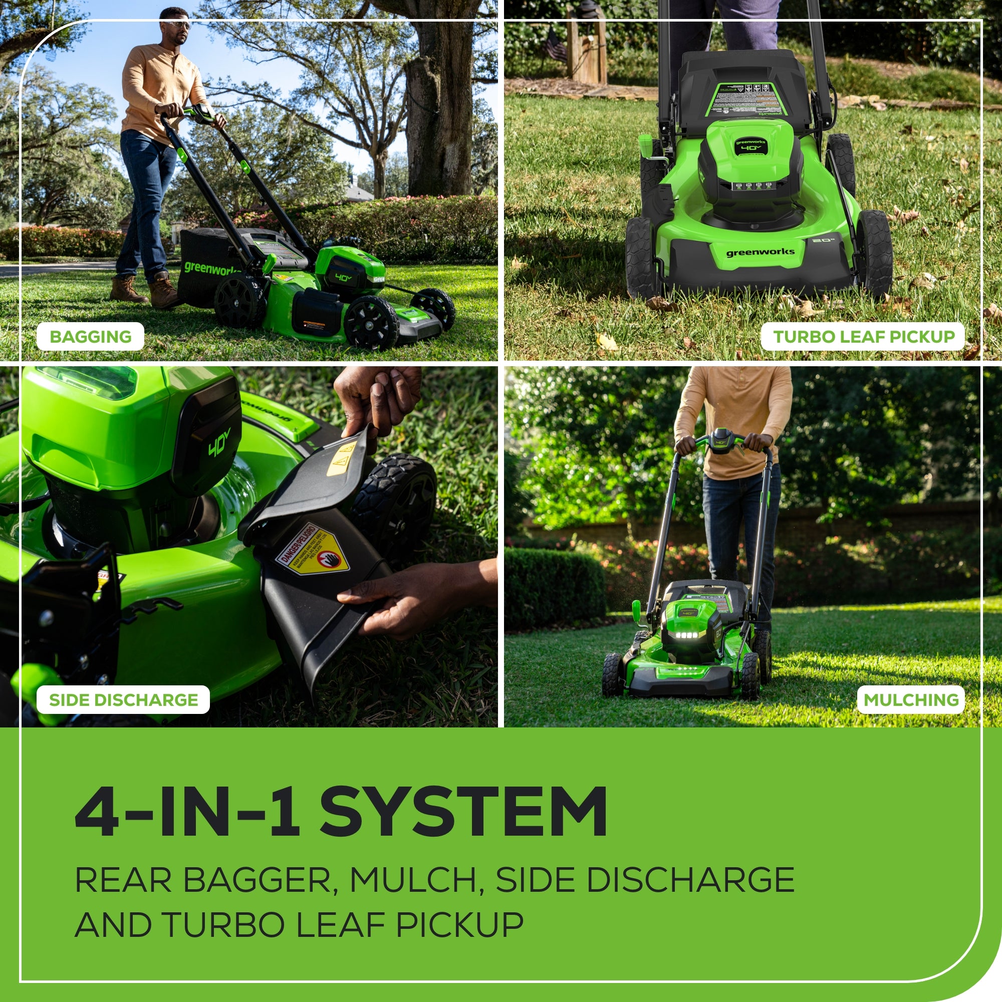 40V 21" Cordless Battery Self-Propelled Lawn Mower: 5.0 Ah Battery and 2A Charger, LM2144S