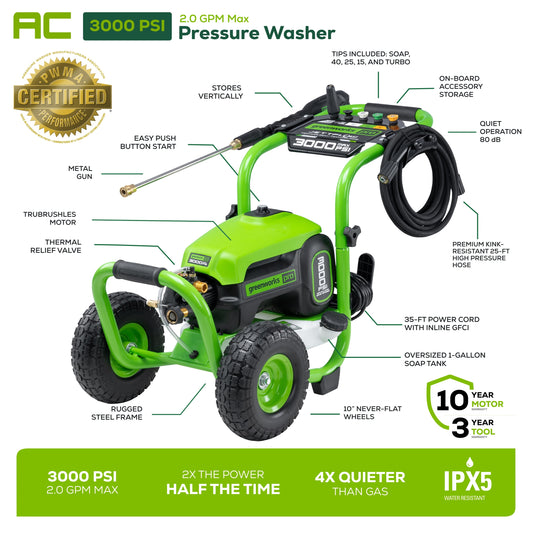 3000 PSI Pressure Washer, 15
