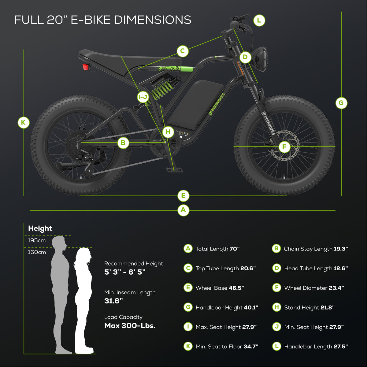 60V VENTURE Series 20" Fat Tire Electric Utility Bike (Tool Only)
