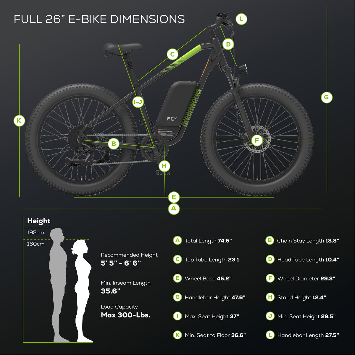 80V VENTURE Series 26" Fat Tire Electric Mountain Bike (Tool Only)