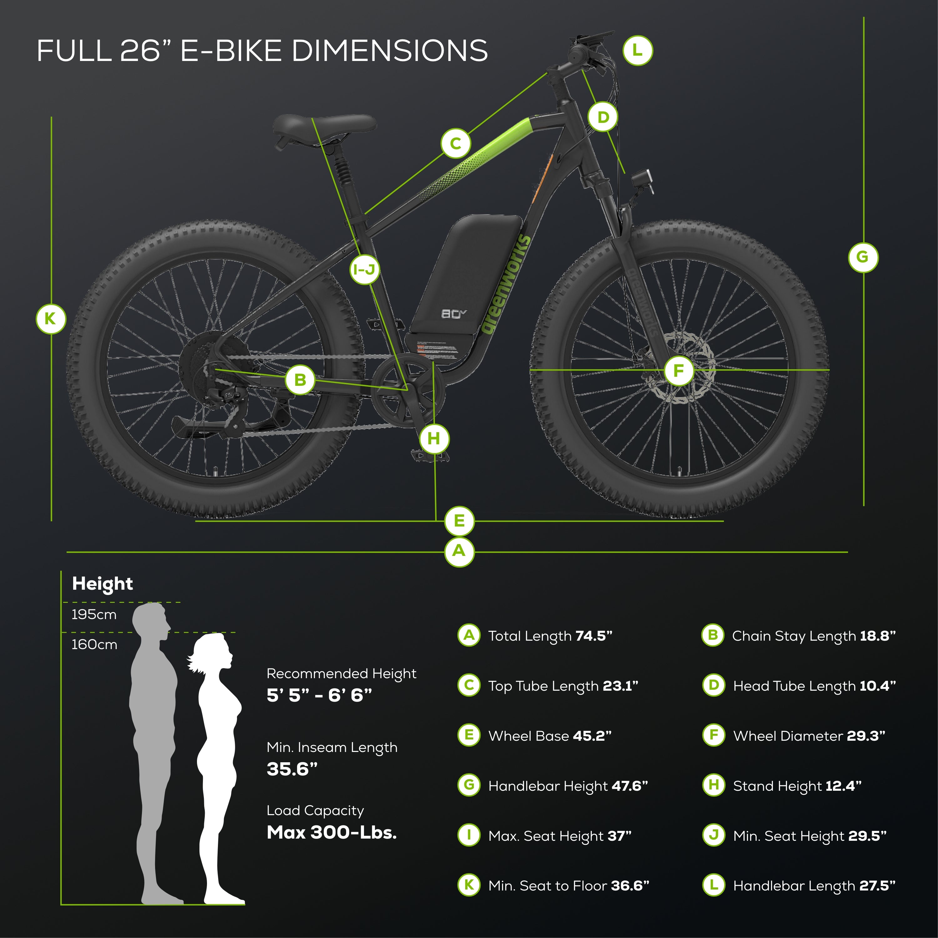80V VENTURE Series 26" Fat Tire Electric Mountain Bike, 4Ah Battery and Charger