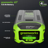 60V 4.0 Ah Ultra Power Battery