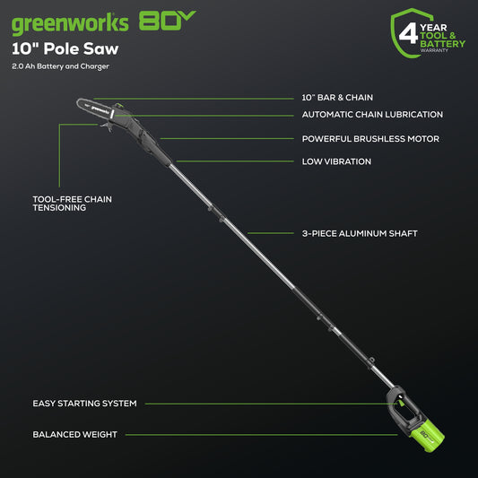80V Cordless 10
