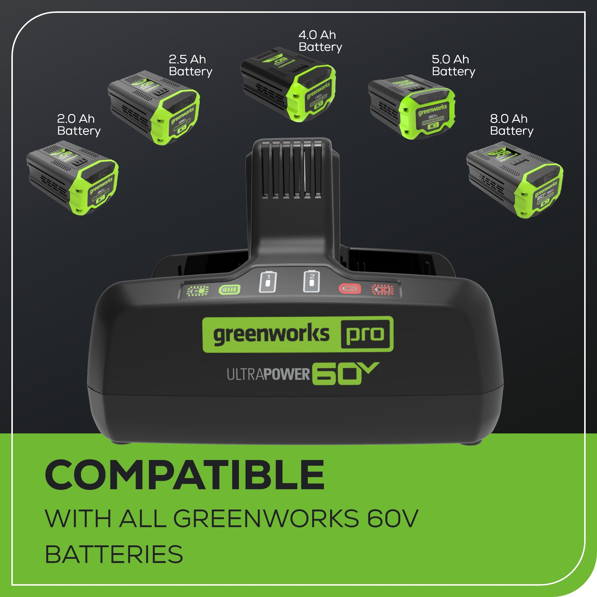 60V 10A UltraPower Dual-Port Battery Charger