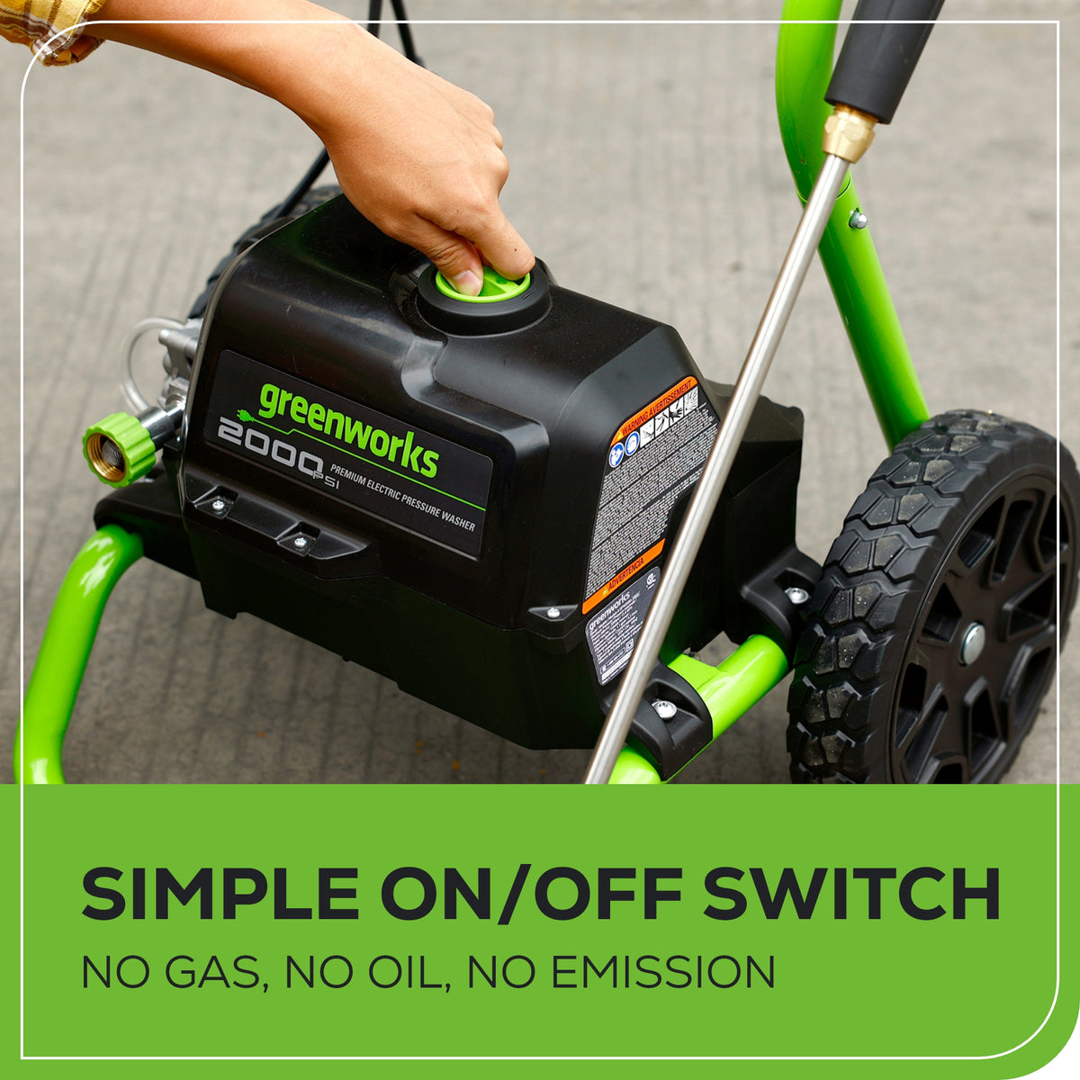 2000 PSI 1.1 GPM Cold Water Electric Pressure Washer