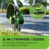 40V 13" Gen 2 String Trimmer and 350 CFM Cordless Battery Leaf Blower Combo Kit, (3).065" Spools,(1)2.0 Ah Battery and Charger
