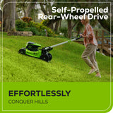 60V 21" Cordless Battery Self-Propelled Lawn Mower w/ Two (2) 4.0Ah Batteries & Dual Port Charger, LM2116S