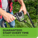 48V (24V x 2) 20" Cordless Battery Push Mower 4PC Combo Kit: (2) 4.0 Ah Batteries and Dual-Port Chargers