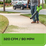 48V (24V x 2) 20" Cordless Battery Push Mower 4PC Combo Kit: (2) 4.0 Ah Batteries and Dual-Port Chargers