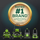 60V 42" Electric CrossoverZ Zero Turn Mower with (4) 8 Ah Batteries and (2) Dual-Port Turbo Chargers, CRZ4262