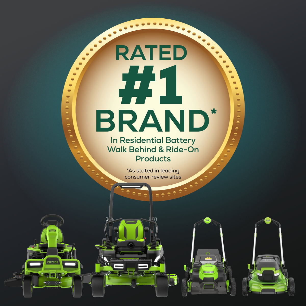 60V 42" Cordless Battery CrossoverT Riding Lawn Mower: (6) 8.0 Ah Batteries and (3) Dual-Port Turbo Chargers, CRT4261
